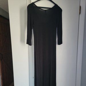 Deep Slit Sexy black Dress